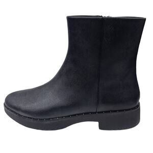 New Fitflop Women's Mari Safferano Ankle Boots Black 8 Slip Resistant